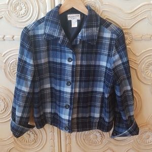 Vintage Pendleton Plaid Wool Jacket size 8